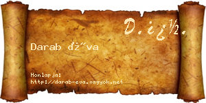 Darab Éva névjegykártya