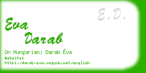 eva darab business card