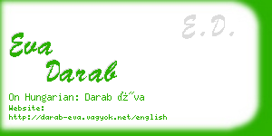 eva darab business card